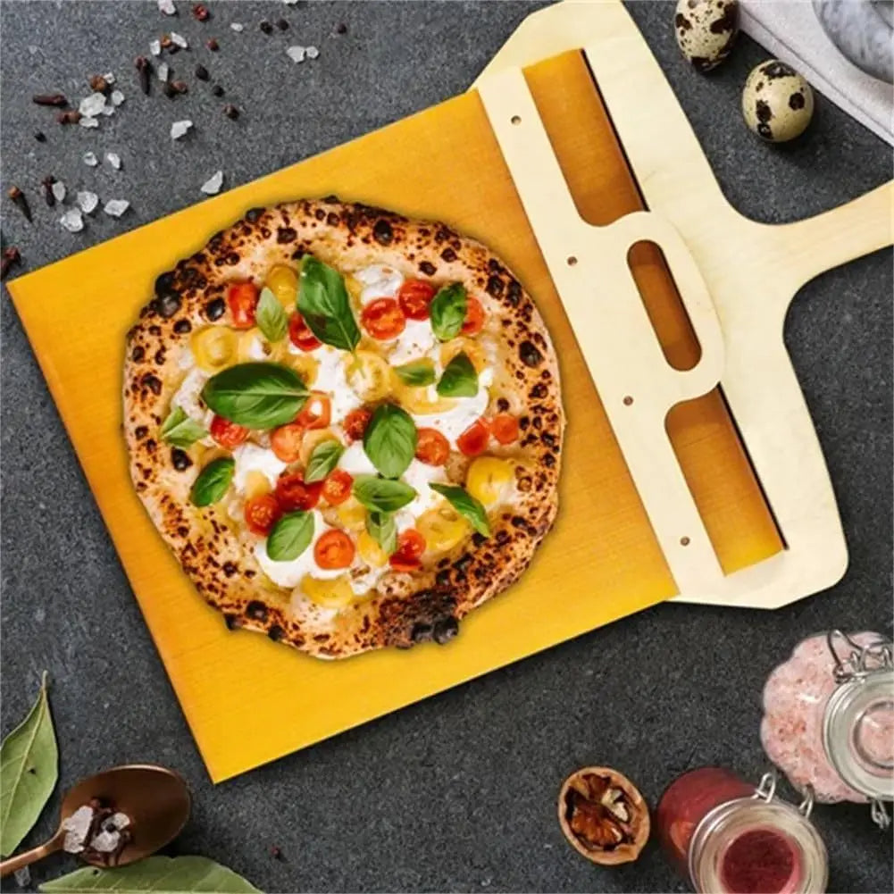 Pala da Pizza in Legno Naturale Antiscivolo 🍕🔪 - Praticità e Eleganza in Cucina